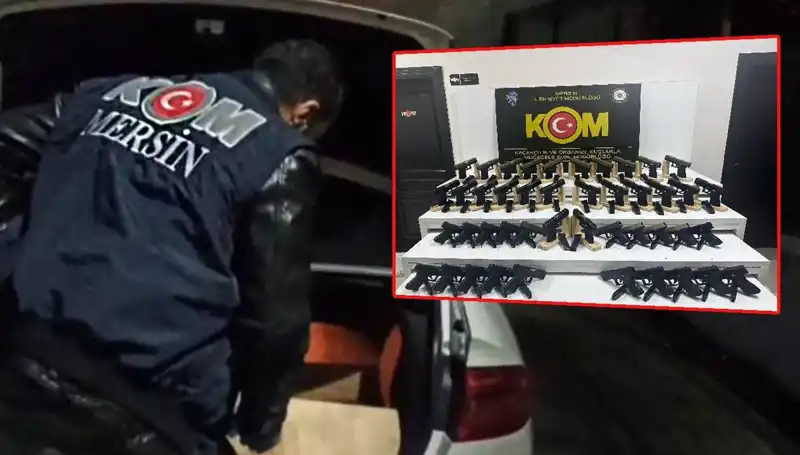 Mersin'de Yapılan Baskın: Otomobil Yerine Silah Deposuna Dönüşen Araçlar