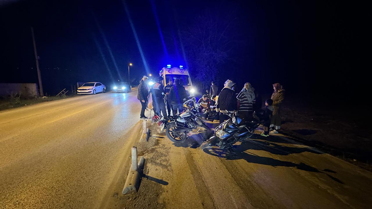 Motosikletlerin karıştığı kazalardan ikisi!