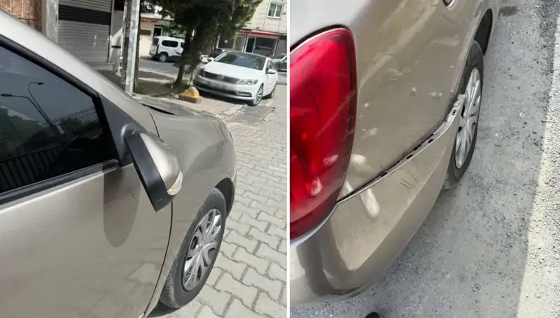 Motosikletli Magandanın Skandalı: Otomobil Aynasını Kırdı, Kavga Çıkardı