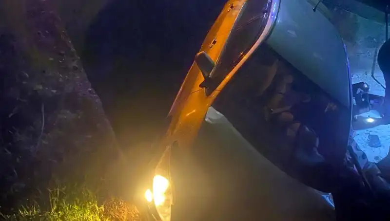 Adana'da Otomobil Devrildi: İki Yaralı, Kaza Anı Şok Etti!