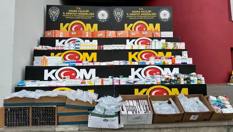 Adana'da Dev Yasa Dışı İlaç Operasyonu: Binlerce Paket Ele Geçirildi