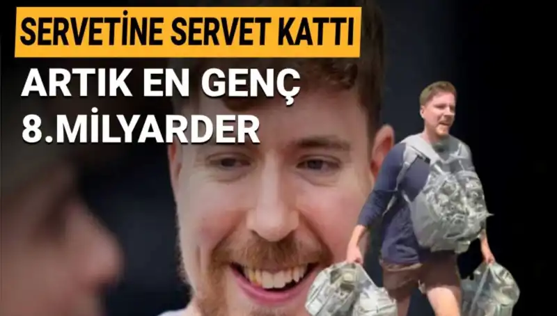 Youtuber MrBeast, 1 Milyar Dolar Servetiyle Genç Milyarderler Sıralamasında Zirveye Yerleşti!