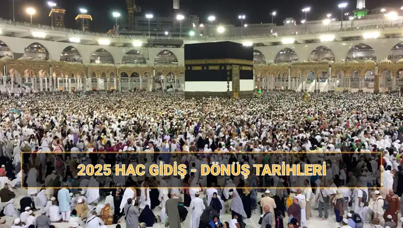 2025 Hac Seyahati İçin Gidiş ve Dönüş Tarihleri ve Fiyatları