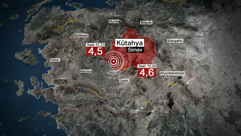 Kütahya'da Art Arda Depremler, İki İlçede Okul Tatili Kararı Alındı